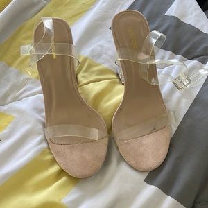 Pretty little thing clear heels